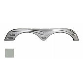 Icon Fender Skirt For Forest River  Stealth 73 Inch 12 Inch Metallic Silver 14345