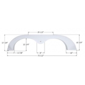 Icon Fender Skirt For R-Vision  Status 73-1/2 Inch 17-3/4 Inch  White 14199