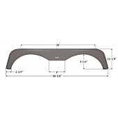 Icon Fender Skirt For Forest River  Shamrock 58-3/8 Inch 12-1/8 Inch Mauve Gray 14270