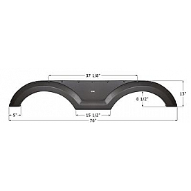 Icon Fender Skirt For Coachmen  Freedom Express 76 Inch 13 Inch Twilight Gray Metallic 14271