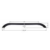 Icon Fender Skirt - KZ Rock Climber 65-1/4 Inch 7 Inch Black - 14277