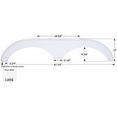 Icon Fender Skirt For Forest River  Cardinal LE 67-3/4 Inch 14 Inch  White 12856