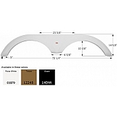 Icon Fender Skirt For Jayco Fifth Wheel And Travel Trailer Model Including Jayco Designer Series 72-1/4 Inch 14-5/8 Inch Black 14044