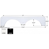 Icon Fender Skirt For Sunnybrook And Winnebago s 73-3/4 Inch 16-3/4 Inch Black 14046