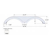 Icon Fender Skirt For Gulf Stream s 64-7/8 Inch 12-1/4 Inch  White 14060