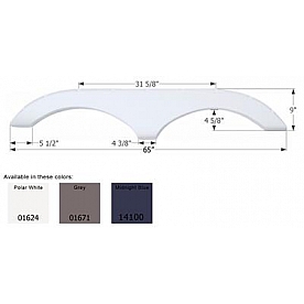 Icon Fender Skirt  65 Inch 9 Inch Midnight Blue 14100