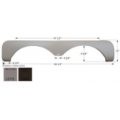 Icon Fender Skirt For Forest River  Rockwood 64-1/4 Inch 13 Inch Mauve Gray 12915