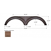 Icon Fender Skirt For Keystone  Cambridge 73-1/4 Inch 16-1/4 Inch Copper Rose 12916