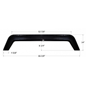 Icon Fender Skirt For Sunline  Solaris 66-3/8 Inch 14 Inch Black 12917