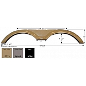 Icon Fender Skirt For Forest River  64-1/2 Inch 12 Inch Mauve Gray 14005