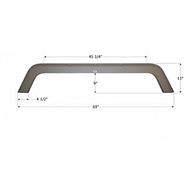 Icon Fender Skirt For R-Vision  Trail Harbor 69 Inch 13 Inch Taupe 14010