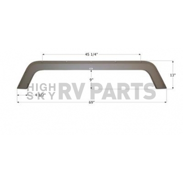 Icon Fender Skirt For R-Vision  Trail Harbor 69 Inch 13 Inch Taupe 14010