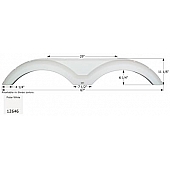Icon Fender Skirt For Sunnybrook And Winnebago s 67 Inch 11-1/8 Inch  White 12646