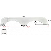 Icon Fender Skirt For Sunnybrook And Winnebago s 66-7/8 Inch 10-1/2 Inch  White 12650