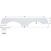 Icon Fender Skirt For Sunnybrook And Winnebago s 66 Inch 8 Inch  White 12652