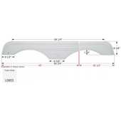 Icon Fender Skirt For Sunnybrook And Winnebago s 65-3/4 Inch 8-1/8 Inch  White 12653