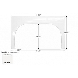 Icon Fender Skirt For Gulfstream  Friendship 49-5/8 Inch 31-1/2 Inch  01947
