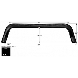 Icon Fender Skirt For Keystone  Vantage 77 Inch 20 Inch Black 12671