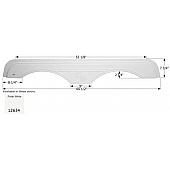 Icon Fender Skirt Fits Sunnybrook And Winnebago s 65-1/2 Inch 7-3/4 Inch  White 12634