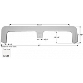 Icon Fender Skirt For Triple E  Topaz 67 Inch 14-7/8 Inch  White 12606