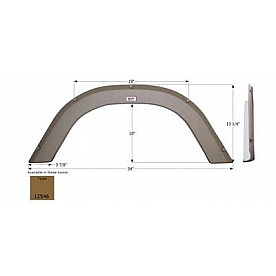 Icon Fender Skirt For R-Vision  Bantam 34 Inch 13-1/4 Inch Taupe 12546