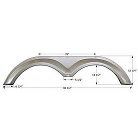 Icon Fender Skirt For KZ  Escalade    White 12596