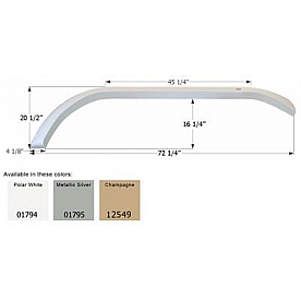 Icon Fender Skirt For Carriage  Cameo/ Cabo/ Carri-Lite/ Royal 72-1/4 Inch 20-1/2 Inch Champagne 12549
