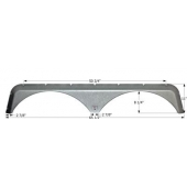 Icon Fender Skirt For Jayco  Eagle 65-1/2 Inch 11 Inch Metallic Gray 12395