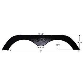 Icon Fender Skirt For R-Vision s 73 Inch 15-1/2 Inch Black 12411