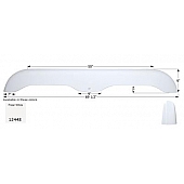 Icon Fender Skirt For Extreme RV  Megalite 69-1/2 Inch 9 Inch  White 12448