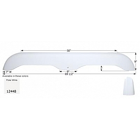 Icon Fender Skirt For Extreme RV  Megalite 69-1/2 Inch 9 Inch  White 12448