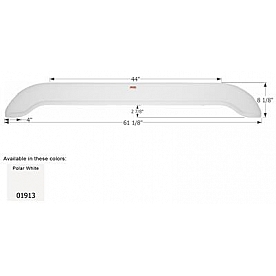 Icon Fender Skirt For Extreme RV  Sportsmaster 61-1/8 Inch 8-1/8 Inch  White 01913