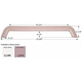 Icon Fender Skirt For Forest River  Wildwood Units 71-1/8 Inch 11-1/8 Inch  White 12188
