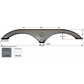 Icon Fender Skirt For Evergreen RV s 65-3/4 Inch 9 Inch  White 14118