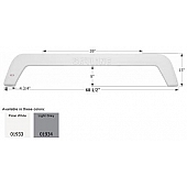 Icon Fender Skirt For Layton  Skyline 68-1/2 Inch 13 Inch Light Gray 01934