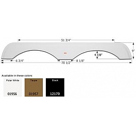 Icon Fender Skirt For Gulfstream  Gulf Breeze 70-1/2 Inch 9 Inch Taupe 01957