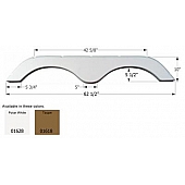 Icon Fender Skirt For R-Vision  Trail-Lite/ Trail-Cruiser/ Trail-Sport 62-1/2 Inch 10 Inch  White 01628