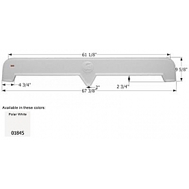 Icon Fender Skirt For Thor  Chateau 67-3/8 Inch 9-5/8 Inch  White 01845