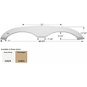 Icon Fender Skirt For Sunline  Solaris 68-3/4 Inch 12-3/8 Inch Champagne 01825