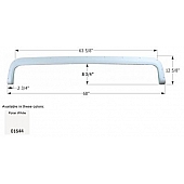 Icon Fender Skirt For Fleetwood  Prowler/ Mallard 68 Inch 12-5/8 Inch  White 01644