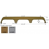 Icon Fender Skirt For Monaco And Holiday Rambler  Next Level 101-1/8 Inch 14-7/8 Inch Light Gray 12168