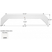 Icon Fender Skirt Certain Thor  Komfort 66-7/8 Inch 15-3/8 Inch  White 12039