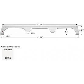 Icon Fender Skirt For Teton Homes  Prestige/ Royal 107-3/8 Inch 15-1/4 Inch  White 01755