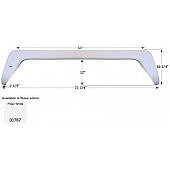 Icon Fender Skirt For Thor  Vortex 73-3/4 Inch 16-1/4 Inch  White 01787