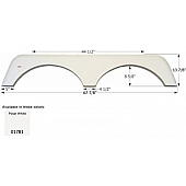 Icon Fender Skirt For KZ  Sportsmen 67-7/8 Inch 13-7/8 Inch  White 01781