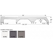 Icon Fender Skirt Glendale/ Titanium 101-7/8 Inch 13 Inch Slate Gray 01768