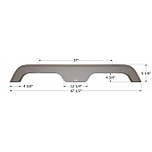 Icon Fender Skirt For R-Vision  Trail Lite 67-1/2 Inch 9-1/8 Inch Taupe 12887