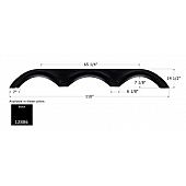 Icon Fender Skirt For KZ  Sportsmen 110 Inch 14-1/2 Inch Black 12886
