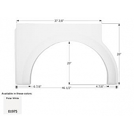 Icon Fender Skirt For Damon  Daybreak 46-1/2 Inch 28 Inch  01975