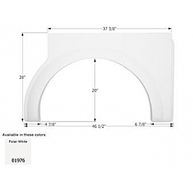 Icon Fender Skirt For Damon  Daybreak 46-1/2 Inch 28 Inch  01976